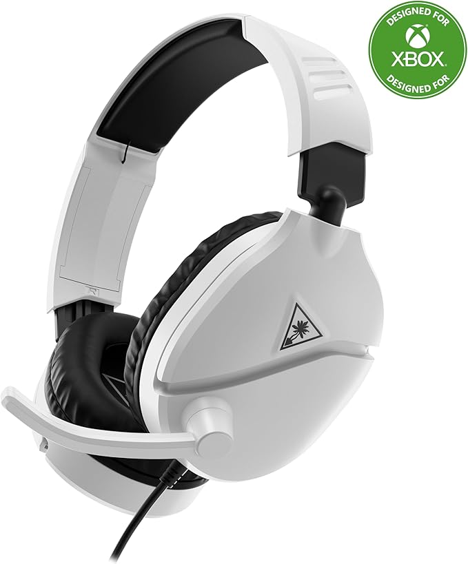 Turtle Beach Recon 70 Multiplatform Gaming Headset for Xbox Series X|S Xbox One PS5 PS4 PC &amp Mobile w/ 3.5mm Wired Connection - Flip-to-Mute Mic 40mm Speakers Lightweight Design White