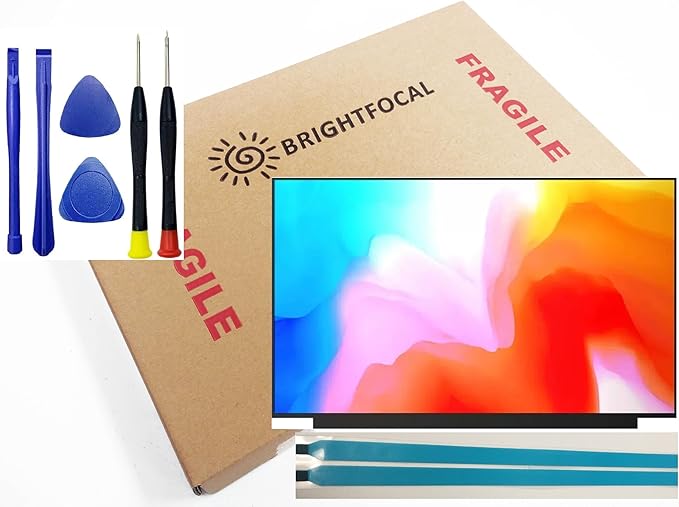 BRIGHTFOCAL New Screen Replacement for Lenovo Ideapad 330S-15IKB 81DE 151KB (NOT for 330) 15.6 FHD Full-HD 1920 x 1080 1080p Slim IPS LED LCD Display with Tape and Tool