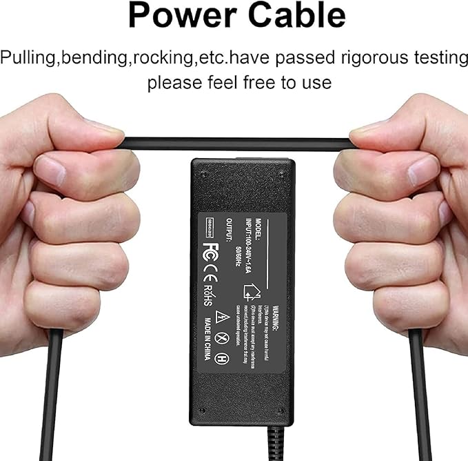 Guy-Tech AC DC Adapter Compatible with LG E2381VR-BN 23 Widescreen Full HD LED Monitor E2060S E2060T E2060S-PN E2060T-PN LED LCD Monitor Flatron E2050T E2050T-PN LED LCD Monitor Power Supply Cord