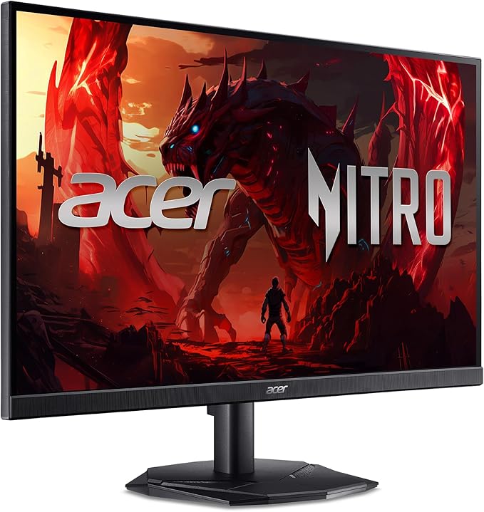 acer Nitro 27” Gaming Monitor | Full HD 1920 x 1080 | IPS | ZeroFrame | AMD FreeSync Premium | 240Hz Refresh Rate | Up to 0.5ms | sRGB 99% | 1 x Display Port 1.4 and 2 x HDMI 2.0 | KG271 W3biip