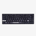 Higround Basecamp 65% Mechanical USB Wired Gaming Keyboards Programable RGB Transparent/Translucent Hot-Swappable Deep Thock Creamy Sounding PC Keyboard (BLACKICE - White Flame Switch)