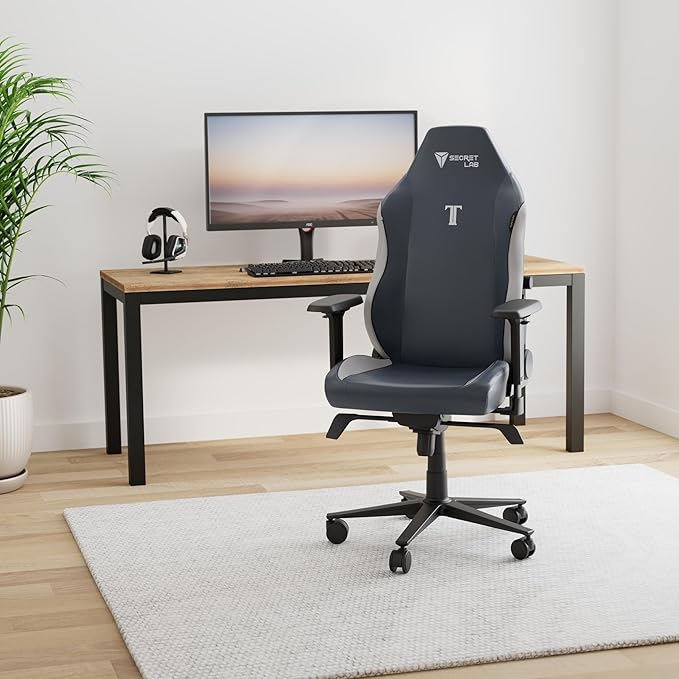 Secretlab Titan Evo Royal Gaming Chair - Reclining Ergonomic &amp Heavy Duty Computer Chair with 4D Armrests Magnetic Head Pillow &amp Lumbar Support - Big and Tall Up to 395 lbs - Blue - Leathere