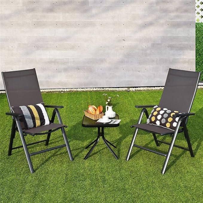 Office Chair Gaming Chair Computer Chair Patio Chair 2 Piece Folding Dining Chair with Adjustable Back