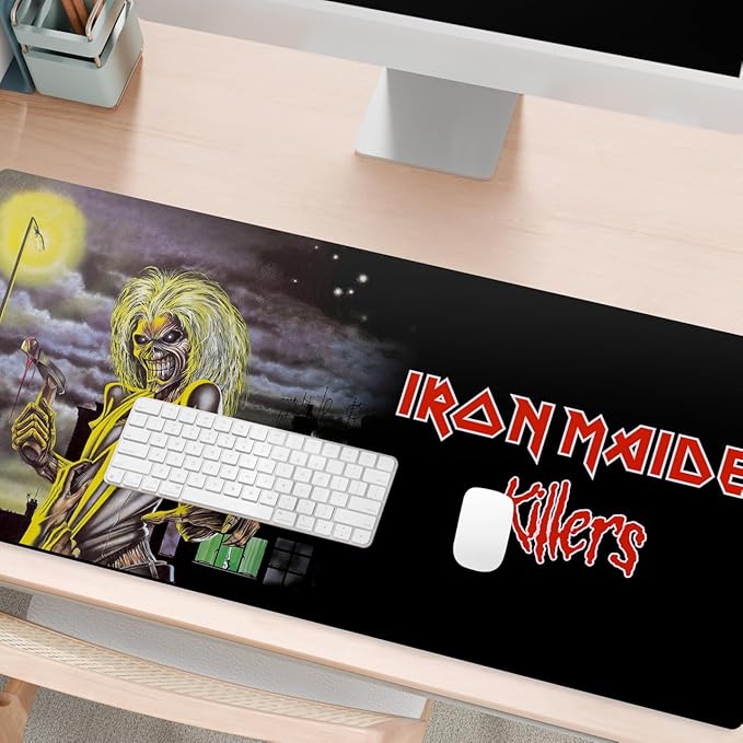 Head Case Designs Officially Licensed Iron Maiden Killers Graphic Art 37.4 x 15.75 x 0.16 inches (900 x 400 mm) - XL Gaming Office Desk PC Keyboard Mouse Mat Pad
