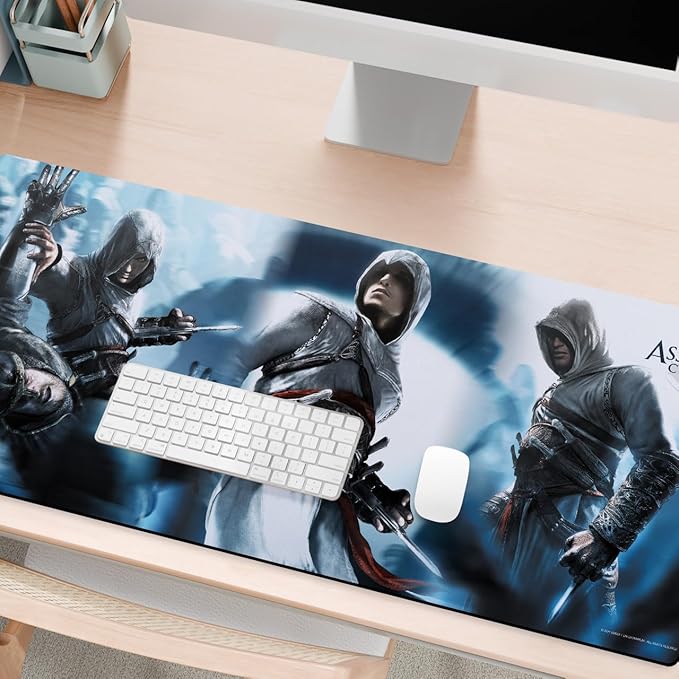 Head Case Designs Officially Licensed Assassin's Creed Altaïr Key Art 37.4 x 15.75 x 0.16 inches (900 x 400 mm) - XL Gaming Office Desk PC Keyboard Mouse Mat Pad