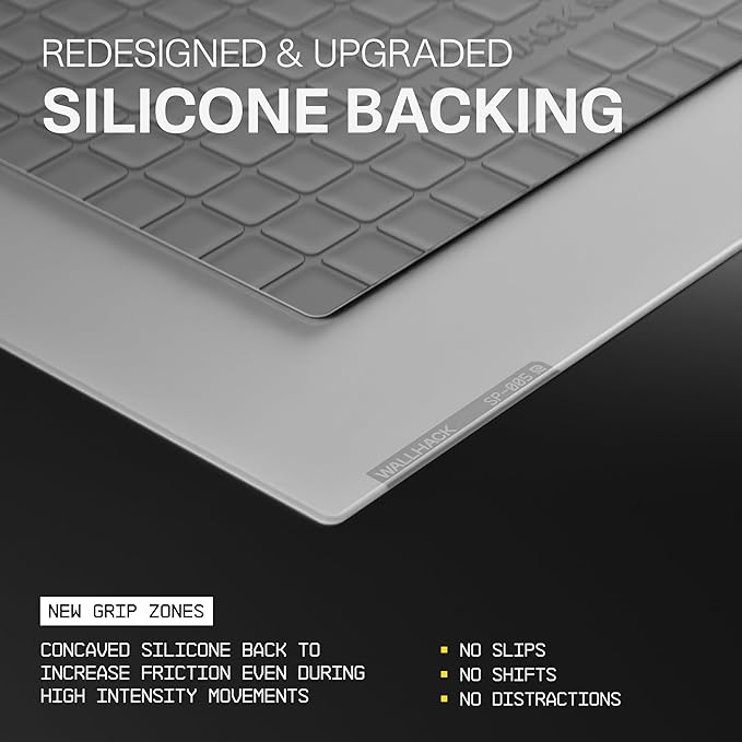 Wallhack SP-005 Glass Gaming Mouse Pad – Speed Surface Large Mousepad for Esports Smooth Low-Friction Glide Tempered Glass Ergonomic Low Profile Durable &amp Portable with Carry Case | Skypad Wh