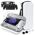CoBak Hard Carrying Shell Case for PlayStation Portal Remote Player - with 2 Screen Protector 1 Grip Case 4 Thumb Grip Caps Hard Outer Cover for PS5 Portal White