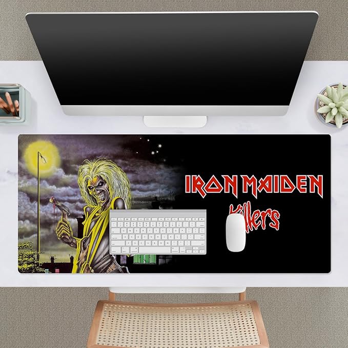 Head Case Designs Officially Licensed Iron Maiden Killers Graphic Art 37.4 x 15.75 x 0.16 inches (900 x 400 mm) - XL Gaming Office Desk PC Keyboard Mouse Mat Pad