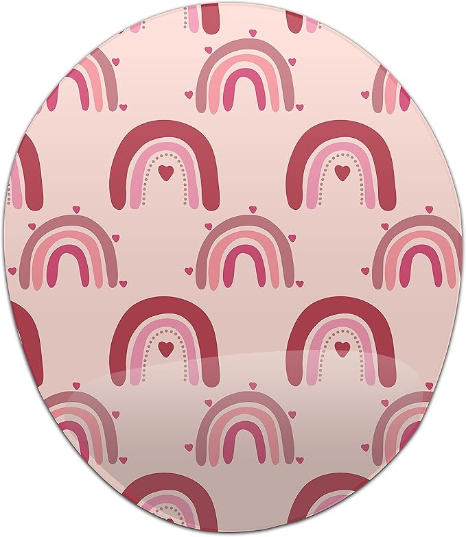 Ergonomic Mouse Pad with Wrist Rest Digital Printed Mouse Mat for Tendon Sheath Problems Non-Slip Base for Office and Home Size: 20 x 23 cm