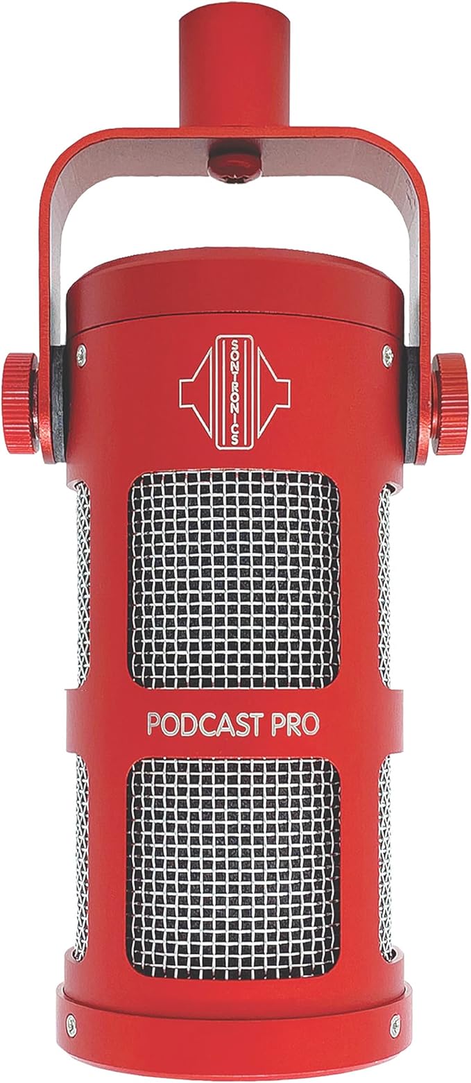 Sontronics Podcast Professional Dynamic Mic for Podcast Broadcast Streaming Gaming &amp VC - XLR Connection No Phantom Power Required - Lifetime Microphone Warranty - Designed &amp Built in UK (