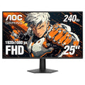 AOC 25G51Z 25-inch Gaming Monitor FHD 1920x1080 240Hz Refresh Rate 0.5ms MPRT IPS Panel HDR 3-Sided Frameless HDMI 2.0 x1 Display Port x1 3-Year Zero-Bright-Dot