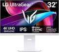 LG 32G810SA-W 32-inch Ultragear 4K UHD (3840 x 2160) IPS Gaming Monitor 144Hz 1ms NVIDIA G-Sync Compatible AMD FreeSync Premium VESA DisplayHDR 400 HDMI DisplayPort USB Type-C White