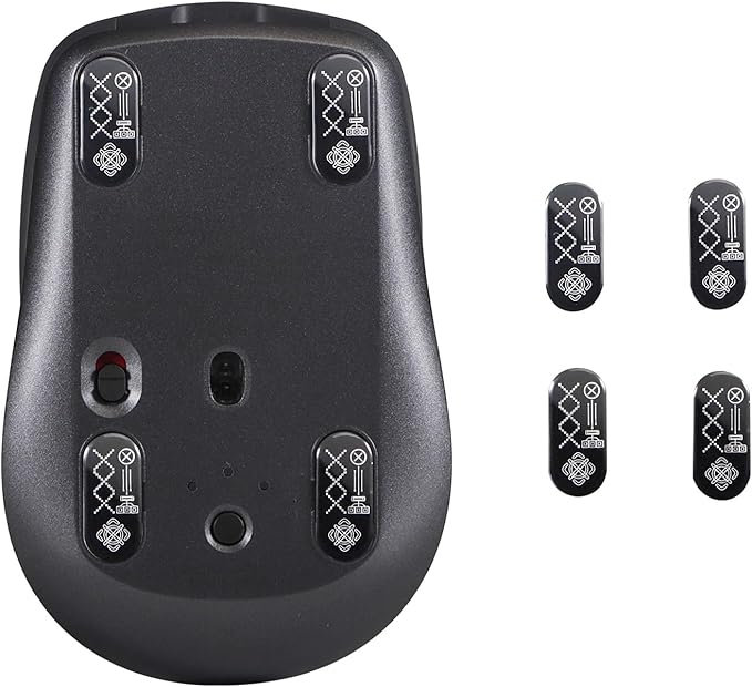 Glass Mouse Skates for Logitech MX Anywhere 3S/3 Mouse Feet Pads Smooth Durable Slim 2.5D Curved Edge Game Mice Feet Replacement Accessories(Printing Pattern)