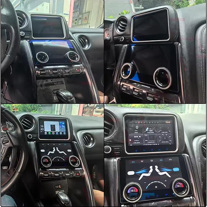9 Inch LCD Touch Screen Air Conditioning Climate Control AC Panel for Nissan GT-R GTR R35 2008-2015