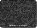 ATTACK SHARK CM05SE Glass Gaming Mouse Pad Black Topographic Hard Mousepads for Gaming Professional Large Mouse Mat 410mm*310mm*5mm Nano-Textured Glass Surface with Improved Precision and Speed