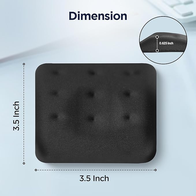 WavePads by PostureUp– Original Two Pack Adjustable Wrist Rests for Laptop Keyboard Ergonomic Memory Foam Laptop Wrist Pads for Wrist Pain &amp Carpal Tunnel Memory Foam Wrist Support Pads (Island B