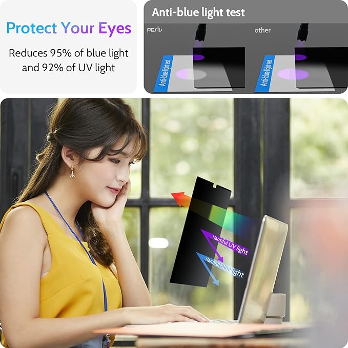 Magnetic Privacy Screen for Macbook Air 13.6/13 Inch (2022-2026 M2 M3 M4 M5) Removable Matte Anti Glare Blue Light Protector Private Security Filter for 13.6inch Mac Laptop Computer