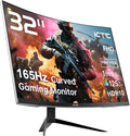 KTC 32 Inch FHD 1080p Curved Gaming Monitor - VA 1500R Curved Monitor 165Hz 1ms MPRT FreeSync &amp G-Sync 122% sRGB DP/HDMI VESA HDR10 for Gaming Home Office Business PC Monitor