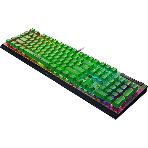Razer BlackWidow V4 X Mechanical Gaming Keyboard: Green Switches Tactile &amp Clicky - 6 Macro Keys - Chroma RGB - Doubleshot ABS Keycaps - Sound Dampening &amp Stabilizers - Minecraft Edition
