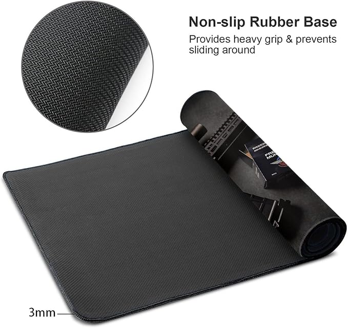 Handgun Desk Cover MatExtended Large Mouse PadComputer Laptop Mat Desk Decor for Office Game Home 30x16 Inch