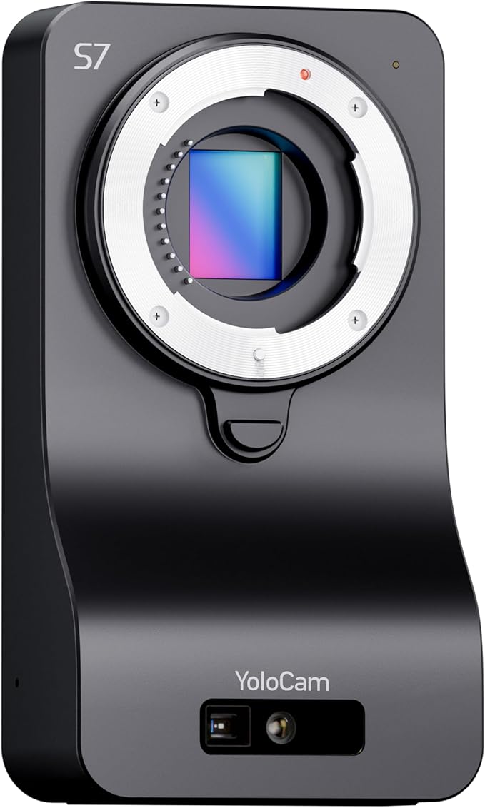 YOLOLIV YoloCam S7 4K60 Streaming Webcam with Interchangeable Lens ToF AutoFocus Software Control 4X Zoom HDR Simultaneous HDMI Out &amp USB Out(Camera Body Only)