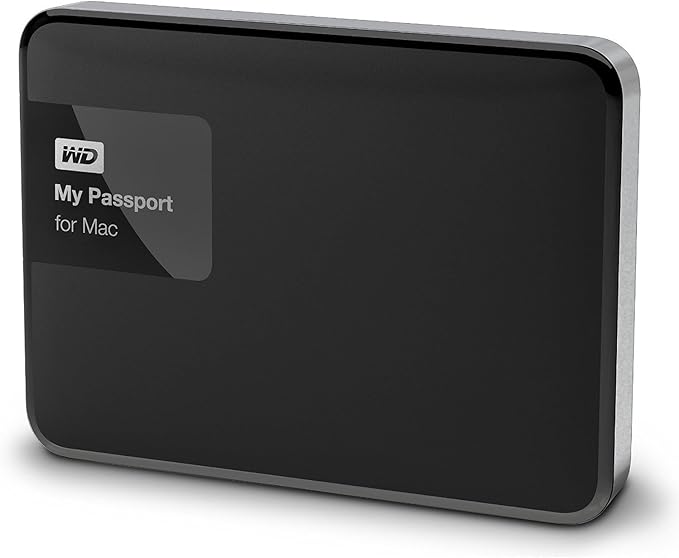 WD 1TB Black My Passport for Mac Portable External Hard Drive - USB 3.0 - WDBJBS0010BSL-NESN