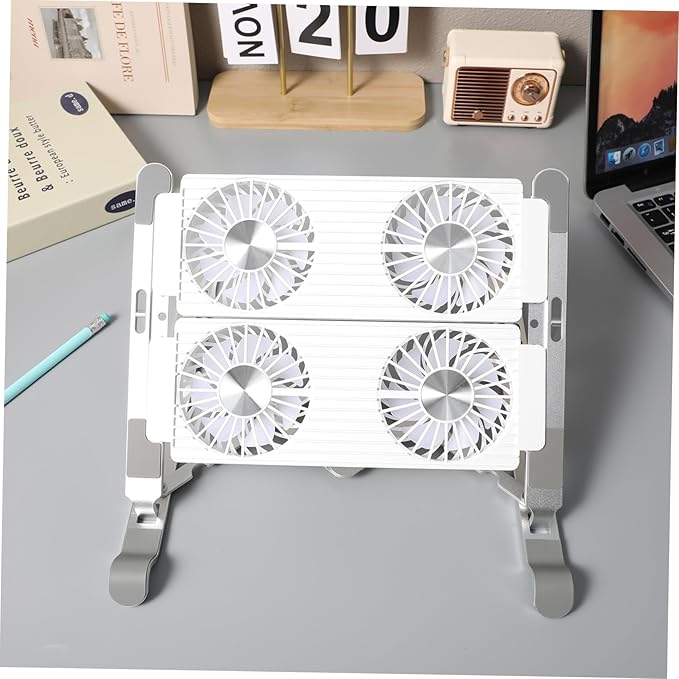 Cooling Pad Stand for Desk Height Cooling Rack with Slip Design Compatible with Various Stable Support