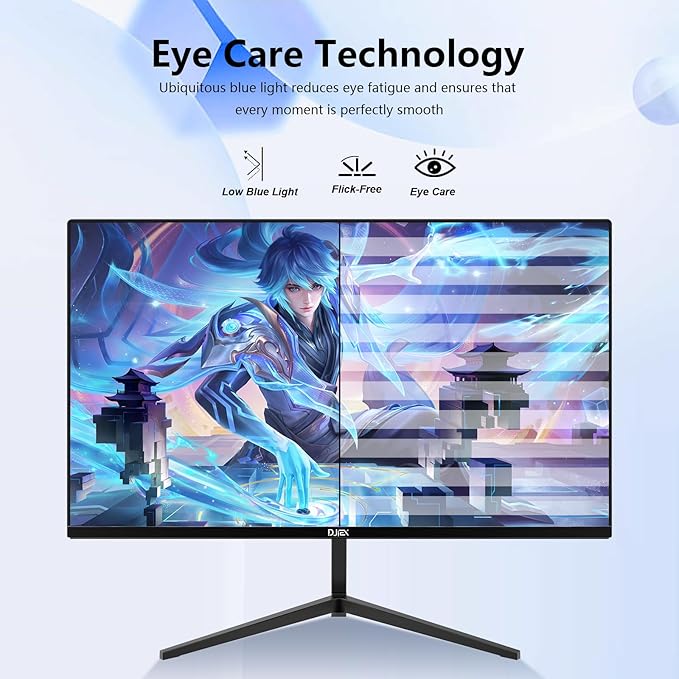 24 inch Monitor FHD 1920x1080p 180Hz Screen 99% sRGB Refresh Rate 3ms Home Office Gaming Computer Monitor Sync Visual Experience for Work &amp Play Support Wall Mount Install