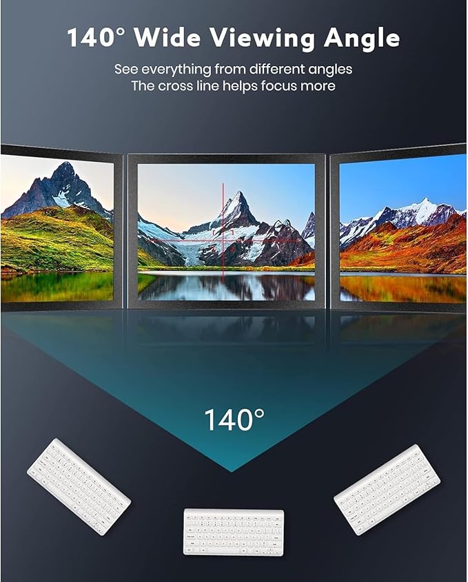 Eyoyo 8 inch Small Mini Monitor 1024x768 Resolution Car Rear View TFT LCD Screen Display with HDMI/VGA/AV Video Input for PC DVD DVR CCD 140° Wide Angle Metal Housing