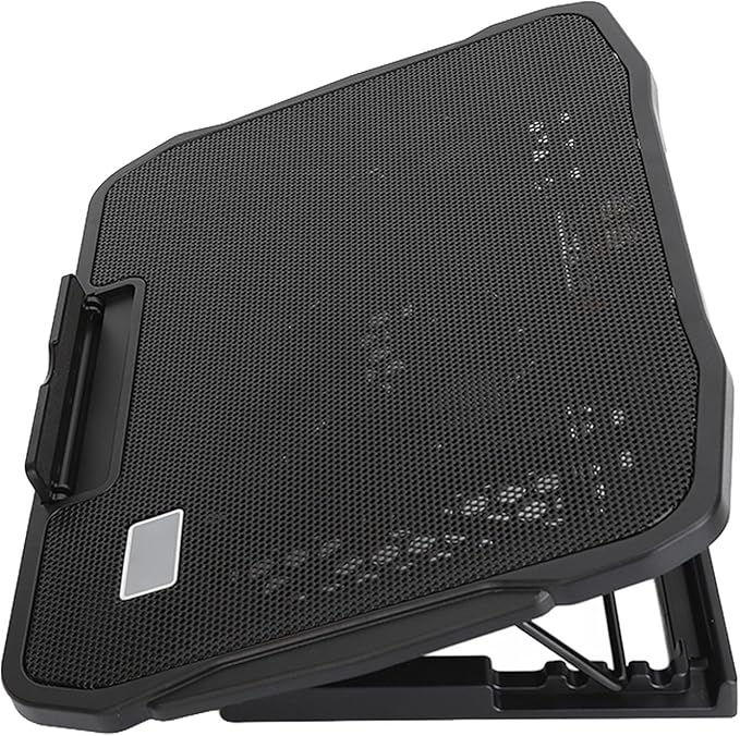 Powerful Laptop Cooling Pad with Wind Speed Ergonomic Design Multifunctional Base for Typing and Viewing Nonslip Design