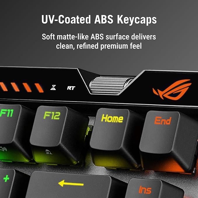 ASUS ROG Falchion Ace 75 HE Wired Analog/Hall Effect Gaming Keyboard – 75% TKL USB Hot Swappable HFX V2 Magnetic Switch Rapid Trigger 8KHz Polling ABS Keycap Carry Case Web-based Config - Black