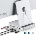 USB C Hub for iMac 24 inch 2021/2023/2024 Minisopuru iMac Hub Support M.2 NVMe SSD iMac Accessories for iMac M1/M3/M4 iMac Adapter with USB A/C 10Gbps SD/TF M.2 SSD (Not Included) Silver