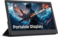 Portable MonitorPortable Monitor with Stand 11.6 HDMI USB-C IPS External Monitor Small Built-in Dual Speakers Gaming for Laptop PC Black