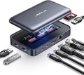 JSAUX Laptop USB C Docking Station 10 in 1 USB C Magnetic Hub with 4K@60hz HDMI 100W PD USB A&ampC 3.0 1000Mbps Ethernet SD/TF for HP/MacBook/Dell/Lenovo etc