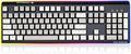 Hexgears GK735 Wired Full Size Mechanical Keyboard Aluminum Housing Built for Gamers w/Kailh Box White Switch White Backlit + Surrounded by RGB Light Strip 104 Keys Gaming Keyboard for PC/Mac