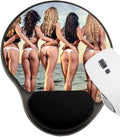 MSD Mousepad Wrist Rest Protected Mouse Pads Mat with Wrist Support IMAGE ID: 22249737 Sexy backs of five beautiful women in bikini on The beach