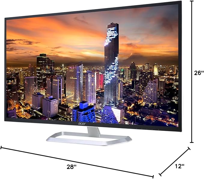 acer EB321HQU C 32-inch 1440P Quad HD IPS 60 Hz 4 ms LED Backlit Widescreen LCD Monitor 2-Pack Bundle with Eye Care VGA HDMI DisplayPort black