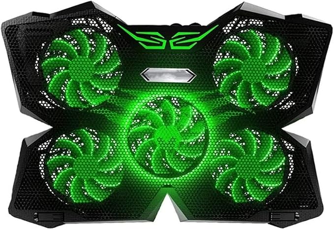 Laptop Cooling Pad 15.6-17 inch Gaming Laptop Cooler Pad with 4 Big Quiet Cooling Fans Notebook Cooler Fast Heat Dissipation The Wind Speed Adjustable Dual USB 2.0 Ports