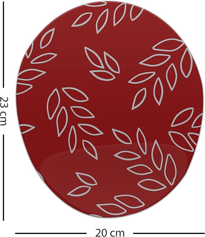 Ergonomic Mouse Pad with Wrist Rest Digital Printed Mouse Mat for Tendon Sheath Problems Non-Slip Base for Office and Home Size: 20 x 23 cm