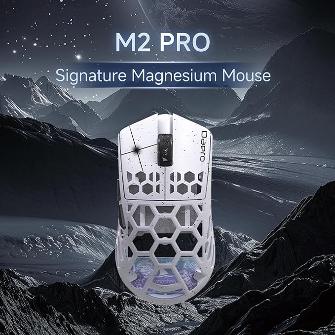 Darmoshark M2PRO Carbon Fiber Wireless Gaming MouseTri-Mode 8K/USB-C/Bluetooth Mouse Up to 30000DPIPAW3950 Optical Sensor Lightweight 40g5 programmable ButtonComputer Mouse for LaptopPCMac