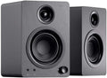 Monoprice DT-3 50-Watt Multimedia Desktop Powered Speakers Perfect Complement to any Home Office Gaming or Entertainment Setupblack