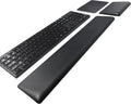 HONKID Low Profile Wrist Rest (H 0.2-0.58in) for Slim Keyboards and Mouse Made of Cool Gel and Non-Slip Rubber Base Easy Typing and Relieve Wrist Pain Black