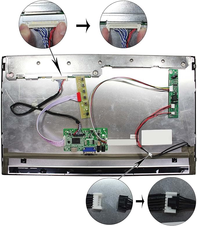 VGA LCD Display Controller Board for 21.5 inch LM215WF3 SDA1 1920x1080 30 Pin EDP LCD Screen