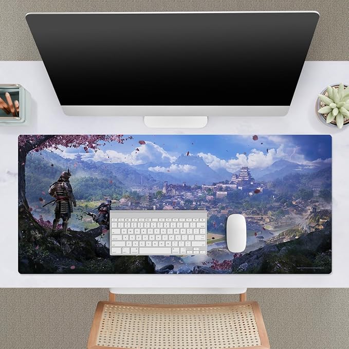 Head Case Designs Officially Licensed Assassin's Creed Key Art Shadows Graphics 37.4 x 15.75 x 0.16 inches (900 x 400 mm) - XL Gaming Office Desk PC Keyboard Mouse Mat Pad
