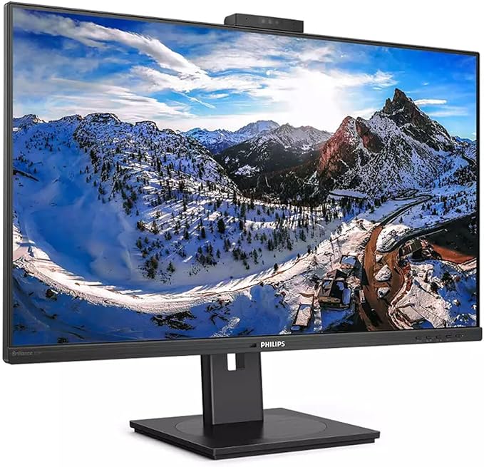 Philips 329P1H 32 Class Webcam 4K UHD LCD Monitor - 16:9 - Textured Black