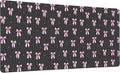 Idocolors Pink Bow Desk Mat Cute Extended Gaming Keyboard Mouse Pad Large Office Desk Cover Mat Pad Deskmat Non-Slip Leather Home Office Desk Mat Protector 31.5×15.7
