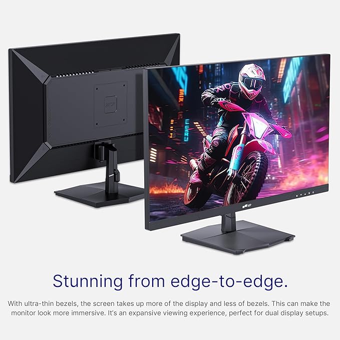 MP Mobile Pixels 27-inch 4K UHD (3840 x 2160) Monitor 60Hz 1000000:1 Dynamic Contrast Ratio 125% sRGB Desktop &amp VESA Wall mounting Tlt Adjustable Stand 2X HDMI 2X DP 1.4 1 × Audio Out