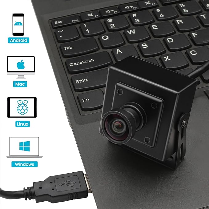 SVPRO 1080P 120fps High Speed Camera M12 Wide Angle 12MP USB Lightburn Camera 4K 30fps 3D Printer Camera IMX577 USB External Computer Camera for PC LaptopRaspberry Pi