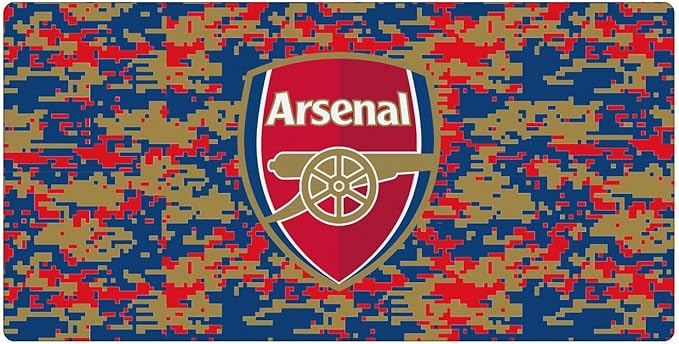 Head Case Designs Officially Licensed Arsenal FC Digital Camou Crest Logo &amp Patterns 23.62 x 11.81 x 0.12 inches (600 x 300 mm) - L Gaming Office Desk PC Keyboard Mouse Mat Pad