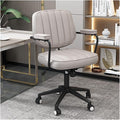 Adjustable Office Computer Chair with Armrest Computer Chair Household Adjustable Lifting Backrest Gaming(Pearl White)